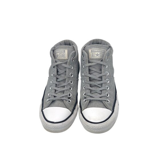 Converse Chuck Taylor All Star Mid Sneakers | Gray Mesh Canvas | Women’s 7 - Picture 2 of 10
